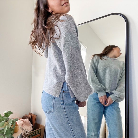 Brushed Knit Hooded Sweater - Picture 6 of 7